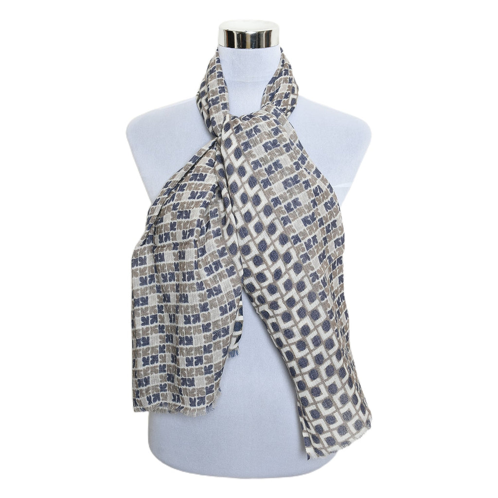Premium & Soft Quality Printed Scarf Cashmere Wool Lightweight MWL312