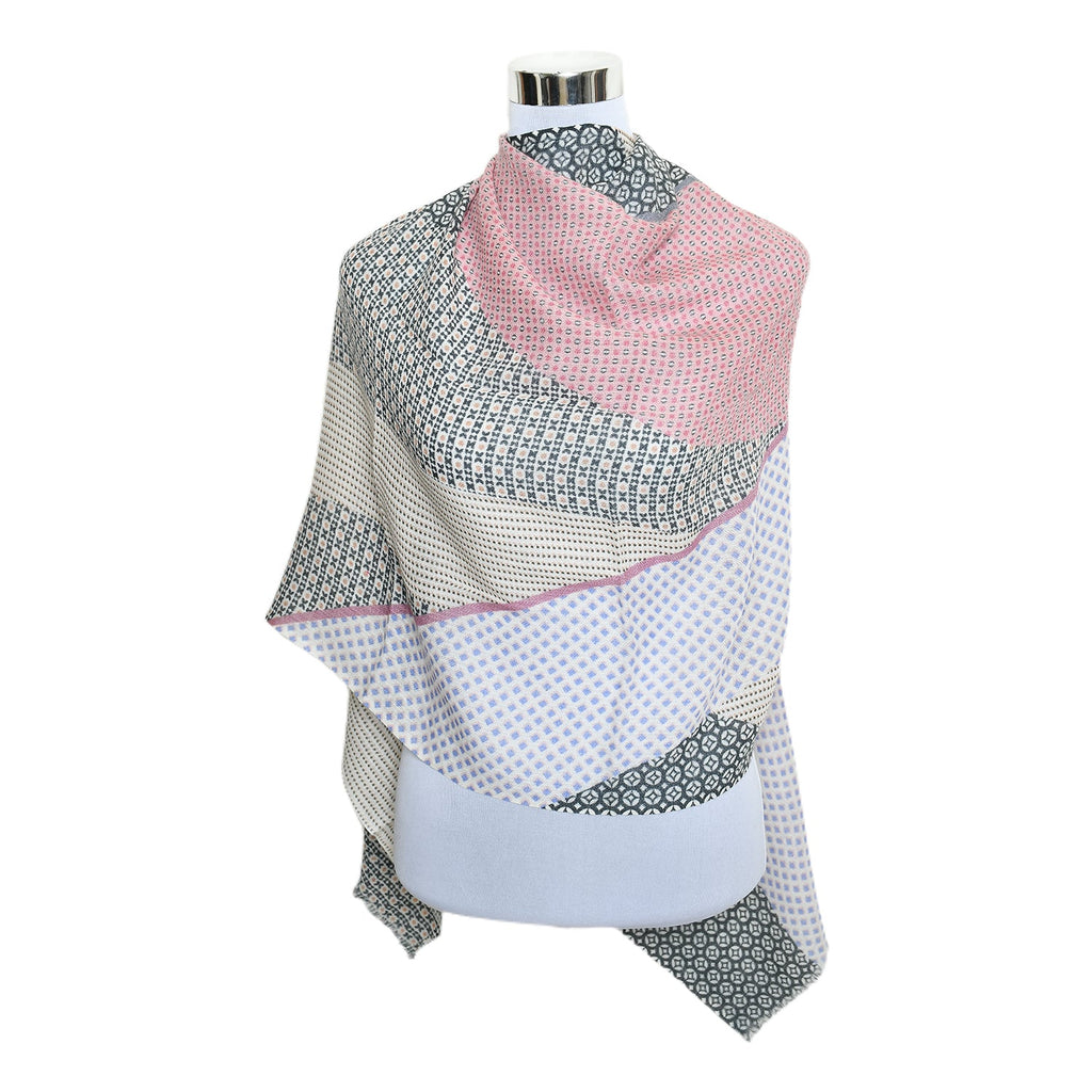 Premium & Soft Quality Printed Scarf Cashmere Wool Lightweight MWL314