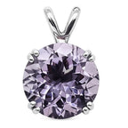 Amethyst 925 Sterling Silver Pendant Necklace Jewelry SP01004
