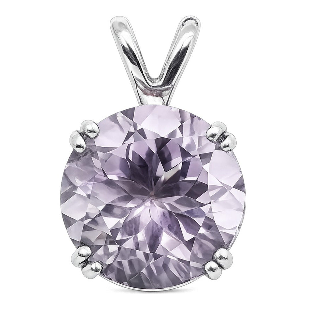Amethyst 925 Sterling Silver Pendant Necklace Jewelry SP01005