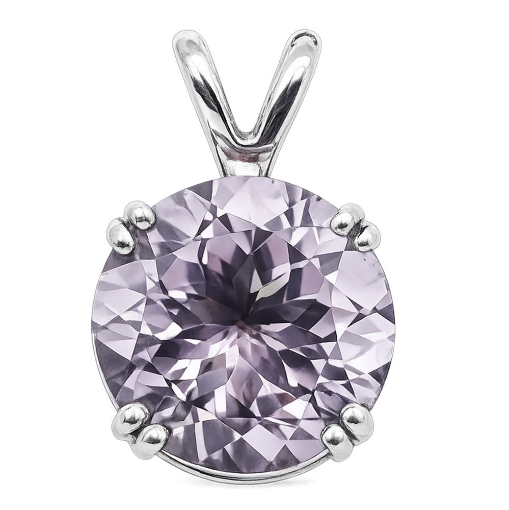 Amethyst 925 Sterling Silver Pendant Necklace Jewelry SP01006