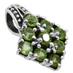Peridot 925 Sterling Silver Pendant Necklace Jewelry SP01010