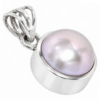 Natural Fresh Water Pearl 925 Sterling Silver Pendant Necklace Jewelry SP01019
