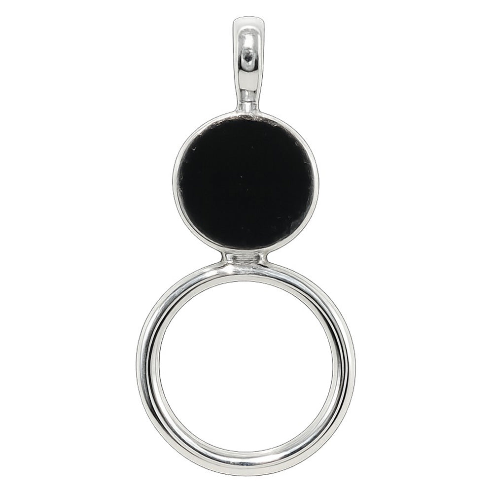 Black Onyx 925 Sterling Silver Pendant Necklace Jewelry SP01030