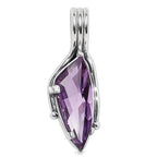 Amethyst 925 Sterling Silver Pendant Necklace Jewelry SP01032