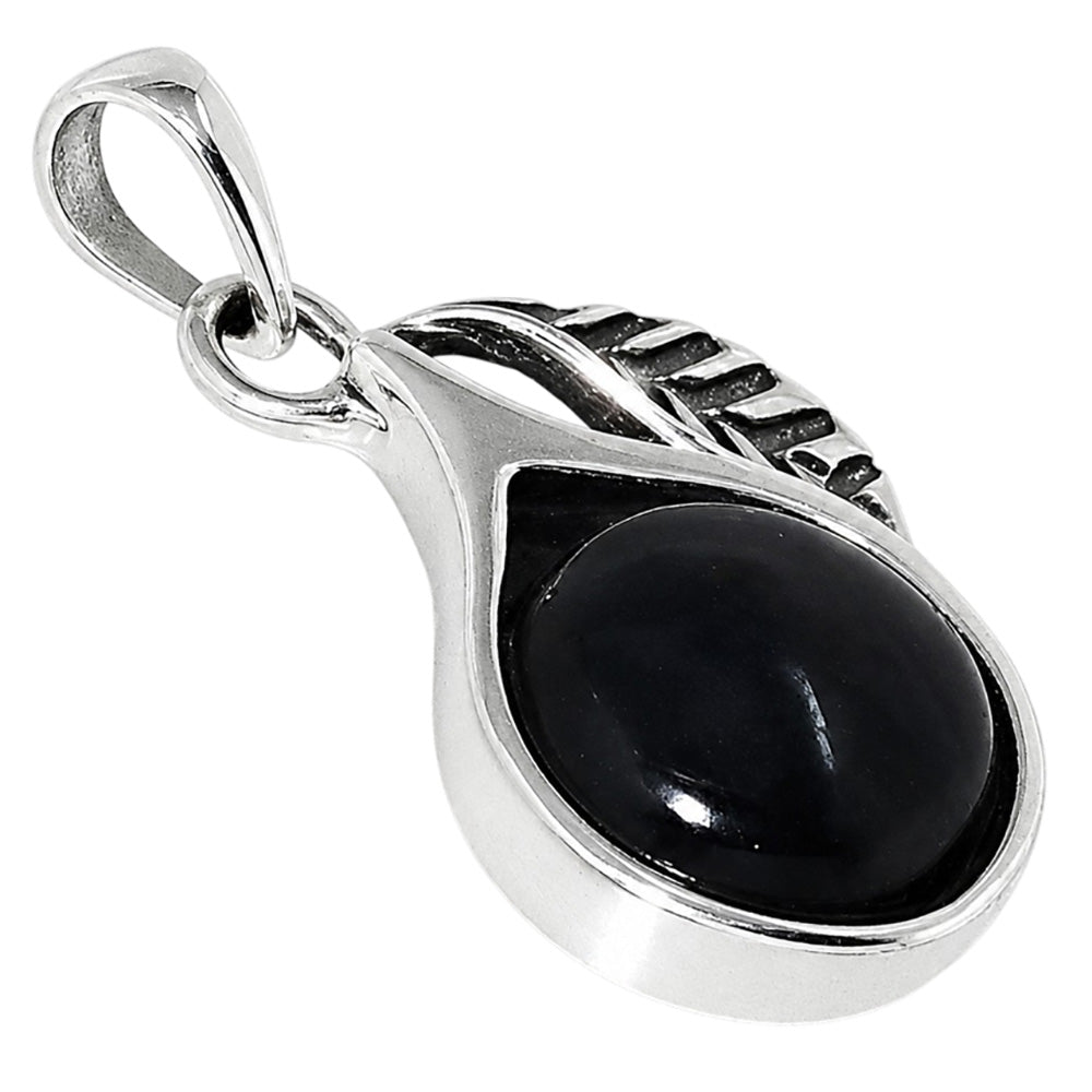 Leaf - Blue Labradorite 925 Sterling Silver Pendant Necklace Jewelry SP01046