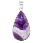 Chevron Amethyst 925 Sterling Silver Pendant Necklace Jewelry SP01055