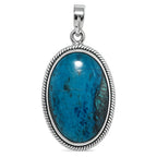 Shattuckite 925 Sterling Silver Pendant Necklace Jewelry SP01067