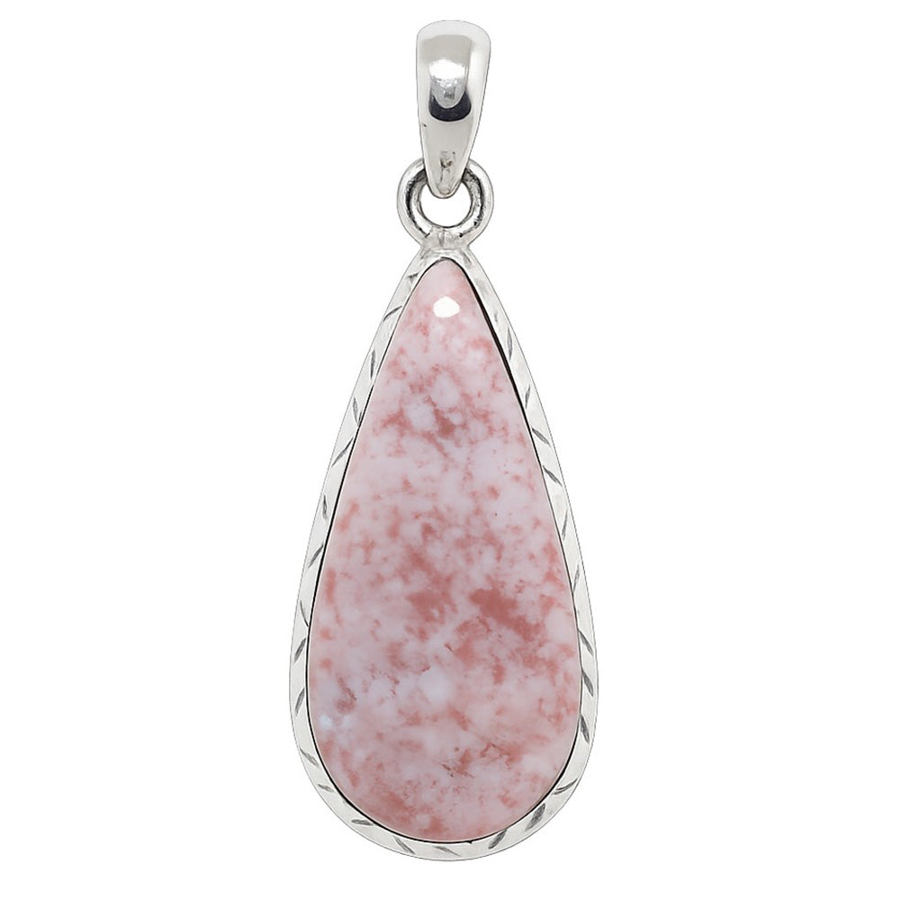 Cinnabar 925 Sterling Silver Pendant Necklace Jewelry SP01081