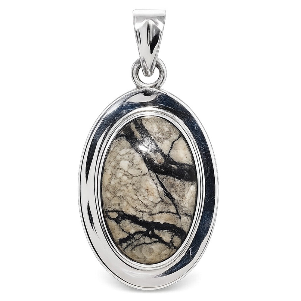 Authentic White Buffalo Turquoise Nevada 925 Sterling Silver Pendant Necklace Jewelry SP01094