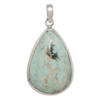 Lemon Chrysocolla 925 Sterling Silver Pendant Necklace Jewelry SP01102
