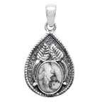 Pinolith Stone 925 Sterling Silver Pendant Necklace Jewelry SP01110