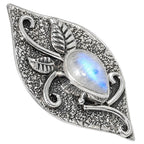 Rainbow Moonstone 925 Sterling Silver Pendant Necklace Jewelry SP01111