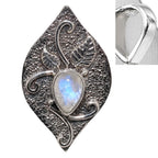 Rainbow Moonstone 925 Sterling Silver Pendant Necklace Jewelry SP01111
