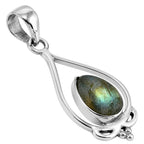 Spectrolite Labradorite 925 Sterling Silver Pendant Necklace Jewelry SP01113