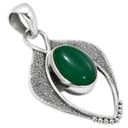 Green Onyx 925 Sterling Silver Pendant Necklace Jewelry SP01114
