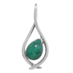 Turquoise Magnesite 925 Sterling Silver Pendant Necklace Jewelry SP01116