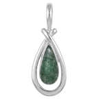 Green Aventurine 925 Sterling Silver Pendant Necklace Jewelry SP01121