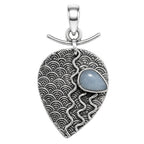 Angelite 925 Sterling Silver Pendant Necklace Jewelry SP01122