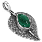 Malachite Eye 925 Sterling Silver Pendant Necklace Jewelry SP01129