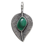Malachite Eye 925 Sterling Silver Pendant Necklace Jewelry SP01129