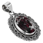 Russian Eudialyte 925 Sterling Silver Pendant Necklace Jewelry SP01142