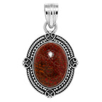 Dinosaur Bone 925 Sterling Silver Pendant Necklace Jewelry SP01157