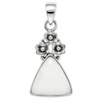 White Opal 925 Sterling Silver Pendant Necklace Jewelry SP01173