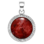 Red Moss Agate 925 Sterling Silver Pendant Necklace Jewelry SP01181