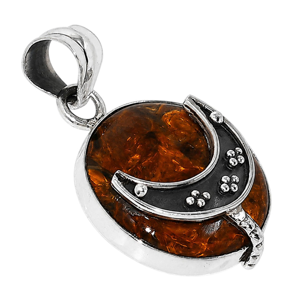 Crescent Moon - Pietersite 925 Sterling Silver Pendant Necklace Jewelry SP01184