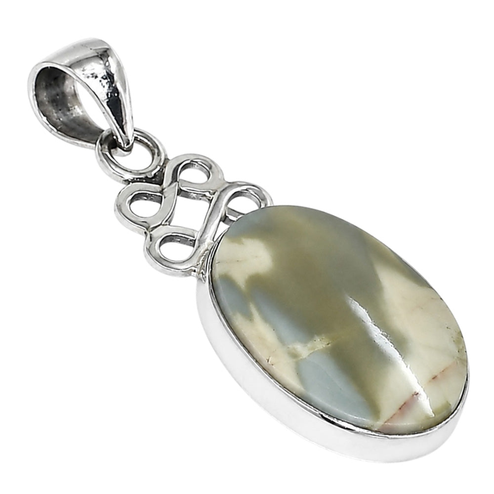 Imperial Jasper 925 Sterling Silver Pendant Necklace Jewelry SP01193