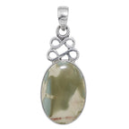 Imperial Jasper 925 Sterling Silver Pendant Necklace Jewelry SP01193