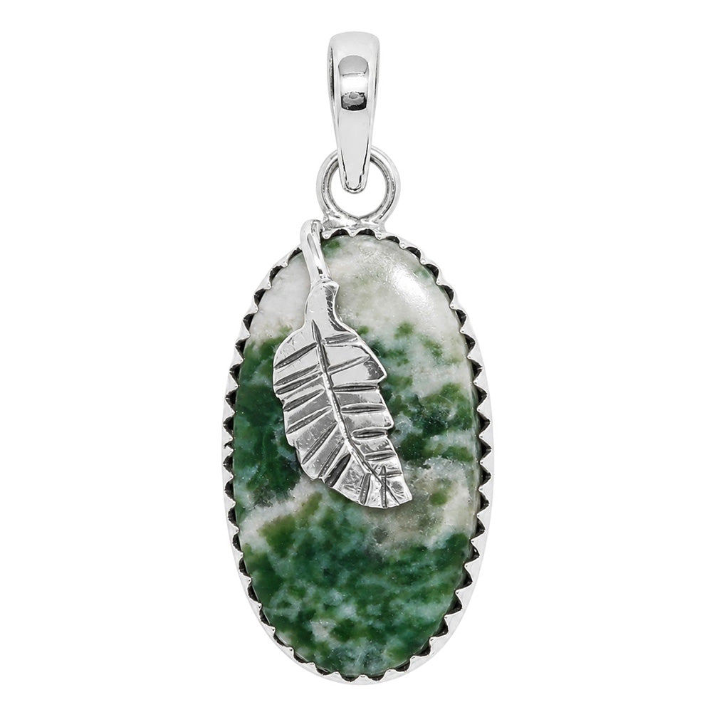 Dioptase 925 Sterling Silver Pendant Necklace Jewelry SP01236