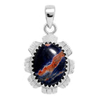 Sodalite 925 Sterling Silver Pendant Necklace Jewelry SP01237