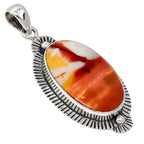 Red Mookaite 925 Sterling Silver Pendant Necklace Jewelry SP01258