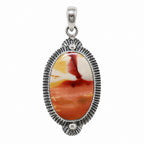 Red Mookaite 925 Sterling Silver Pendant Necklace Jewelry SP01258