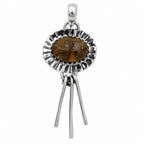 Red Palm Root Agate 925 Sterling Silver Pendant Necklace Jewelry SP01268