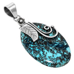 Shattuckite 925 Sterling Silver Pendant Necklace Jewelry SP01287