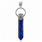lapis Lazuli Point 925 Sterling Silver Pendant Necklace Jewelry SP01296