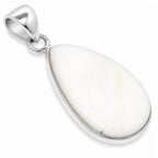 White Opal 925 Sterling Silver Pendant Necklace Jewelry SP01297