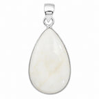 White Opal 925 Sterling Silver Pendant Necklace Jewelry SP01297
