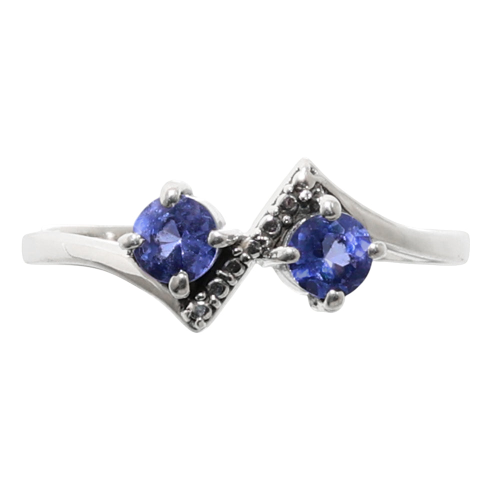 Tanzanite 925 Sterling Silver Ring Jewelry Size-22 SR01001