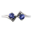 Tanzanite 925 Sterling Silver Ring Jewelry Size-22 SR01001