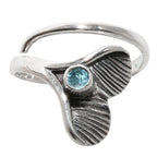 Mermaid Tail - Sky Blue Topaz 925 Sterling Silver Ring Jewelry Size-14 SR01017