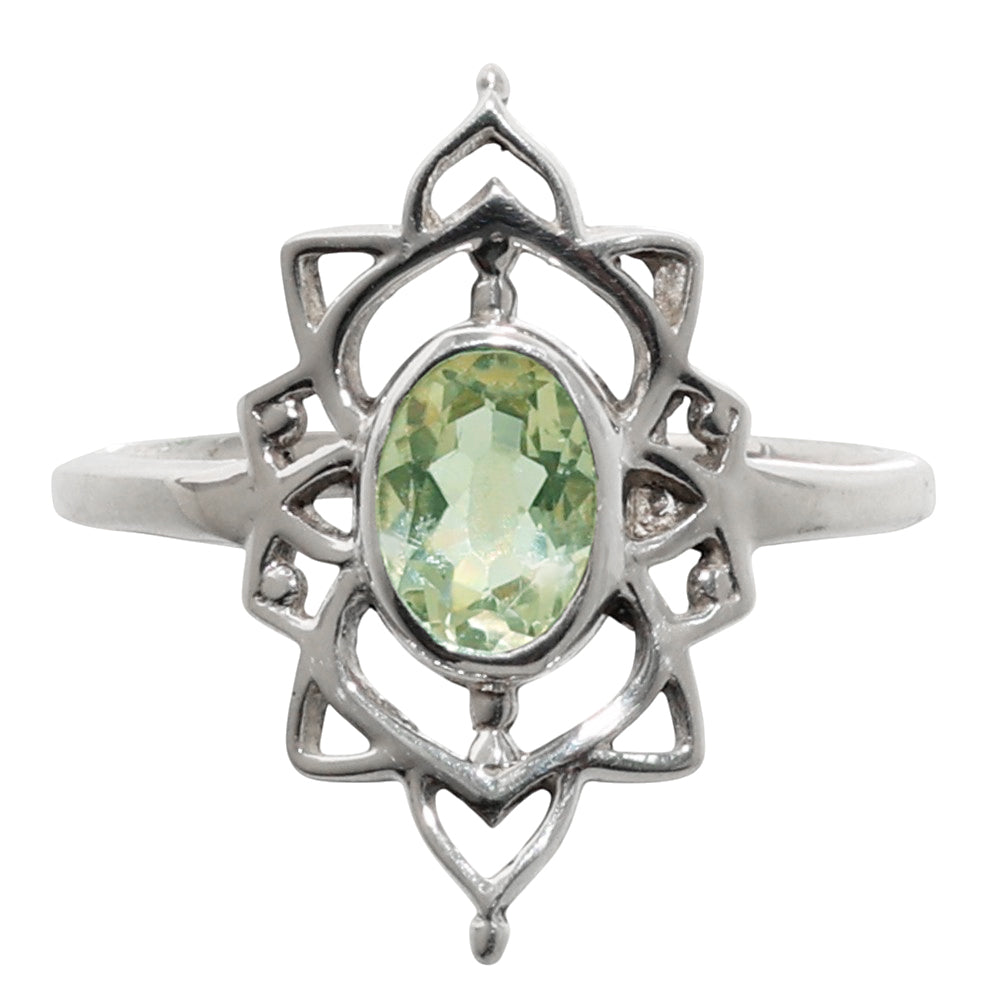 White Quartz 925 Sterling Silver Ring Jewelry Size-20 SR01019