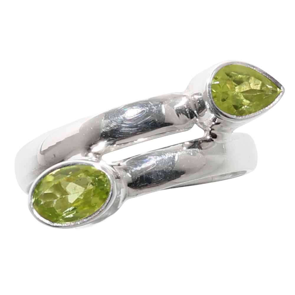Peridot 925 Sterling Silver Ring Jewelry Size-12 SR01023