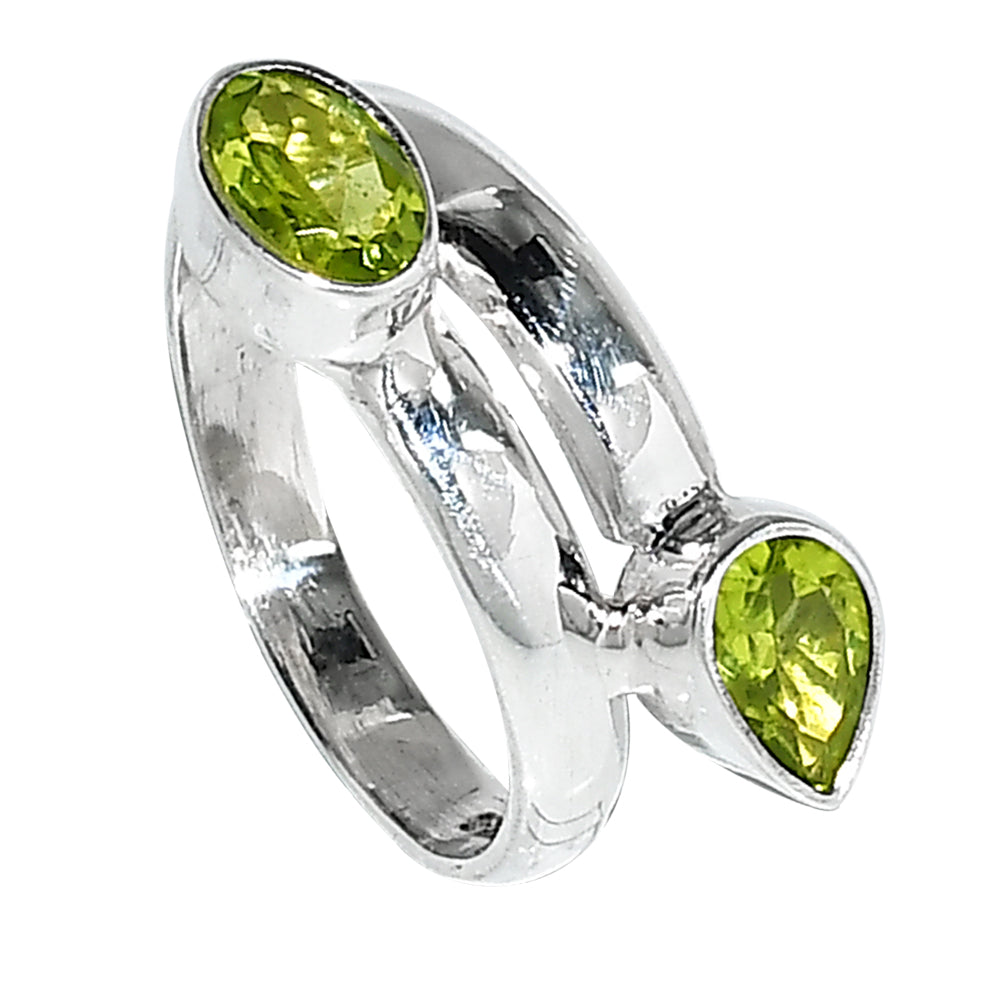 Peridot 925 Sterling Silver Ring Jewelry Size-12 SR01023
