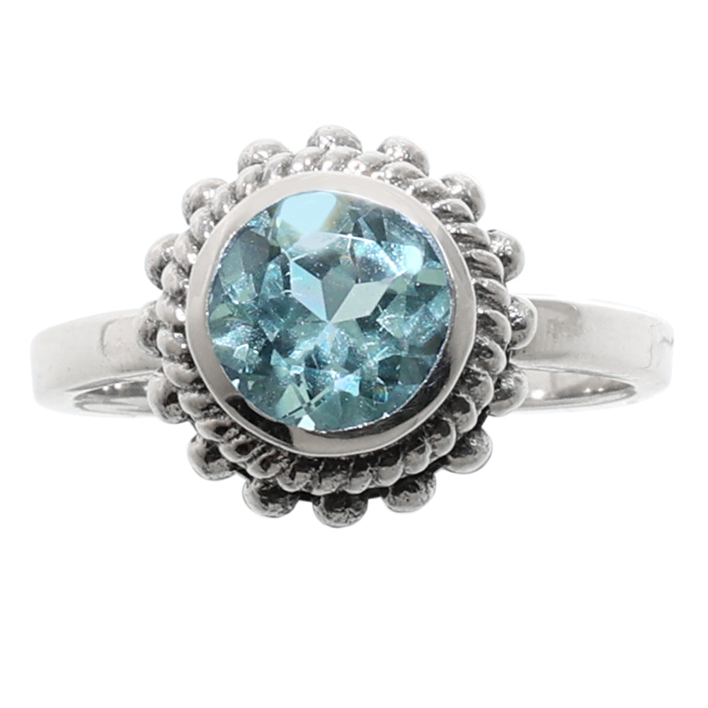 Prasiolite (Green Amethyst) 925 Sterling Silver Ring Jewelry Size-14 SR01030