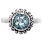 Sky Blue Topaz 925 Sterling Silver Ring Jewelry Size-12 SR01040