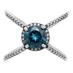 London Blue Topaz 925 Sterling Silver Ring Jewelry Size-18 SR01041